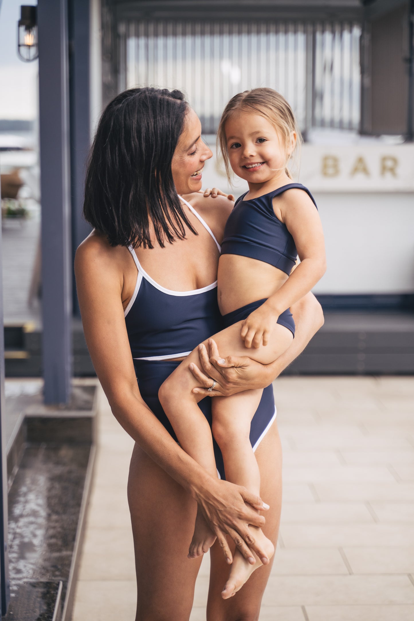 Madeline Girls BIkini Top in Sapphire