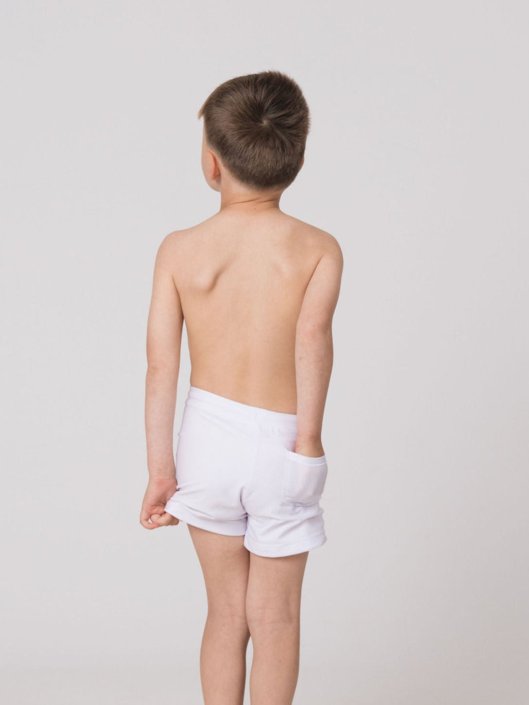 Kids Swim Trunks in Moonstone