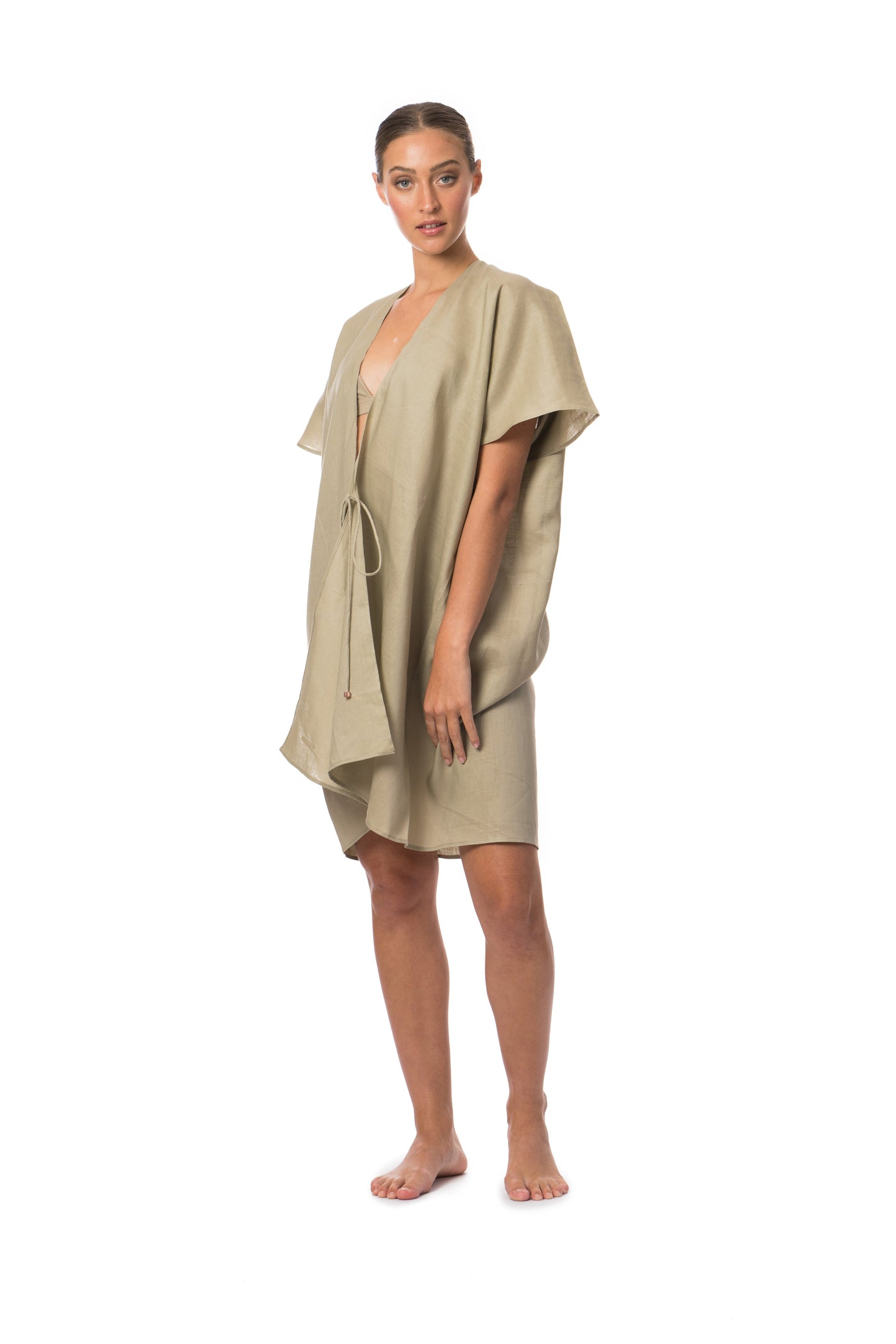 Alina 3-way Coverup in Gumleaf Green