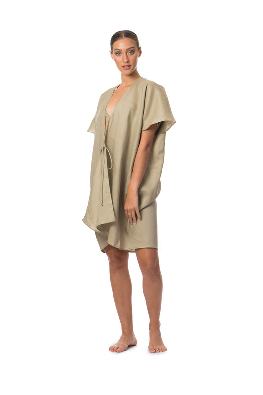 Alina 3-way Coverup in Gumleaf Green