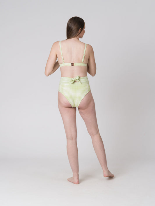 Ariella Top in Jade Gingham