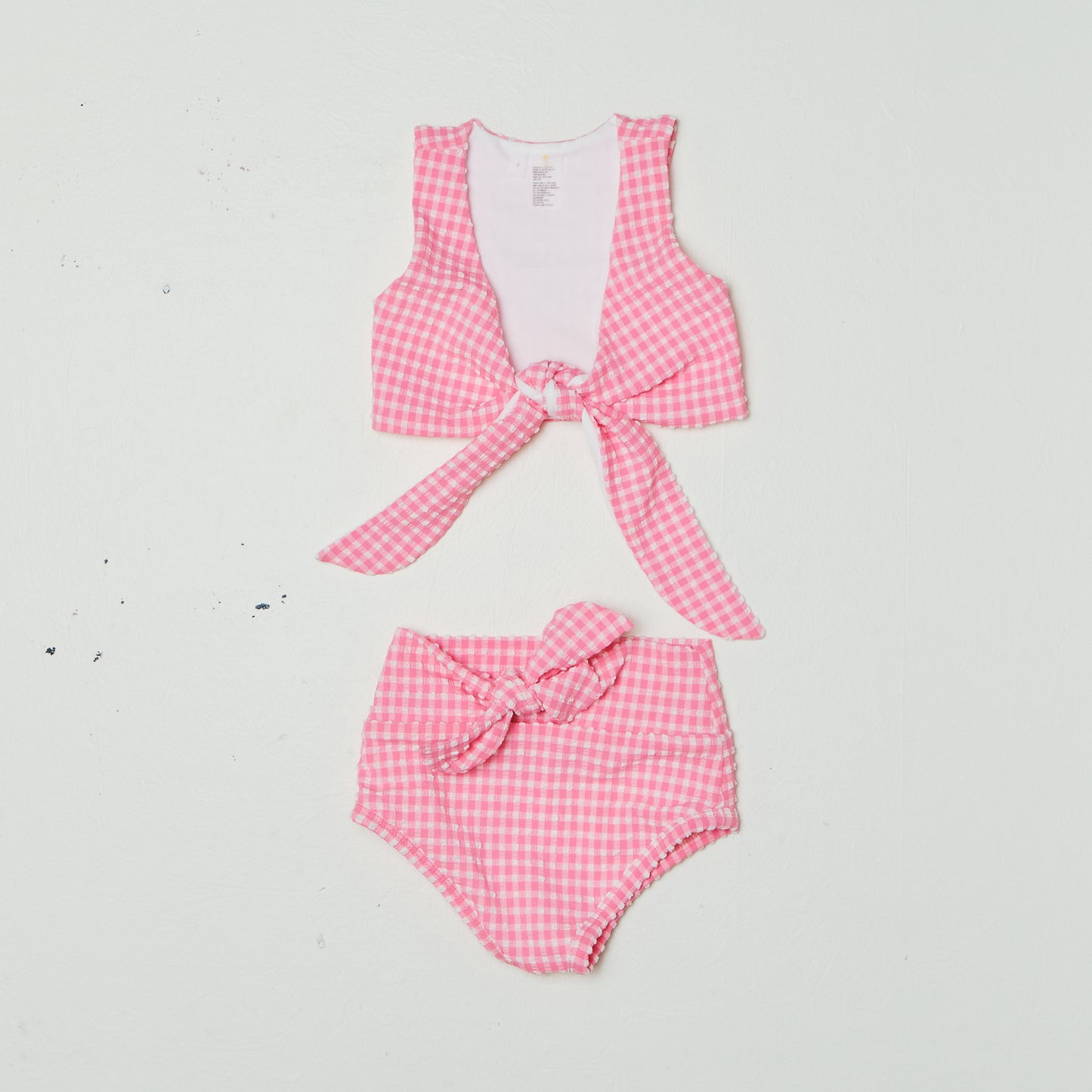 Leilani Girls Bottom in Pink Tourmaline Gingham