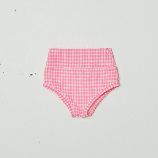 Leilani Girls Bottom in Pink Tourmaline Gingham