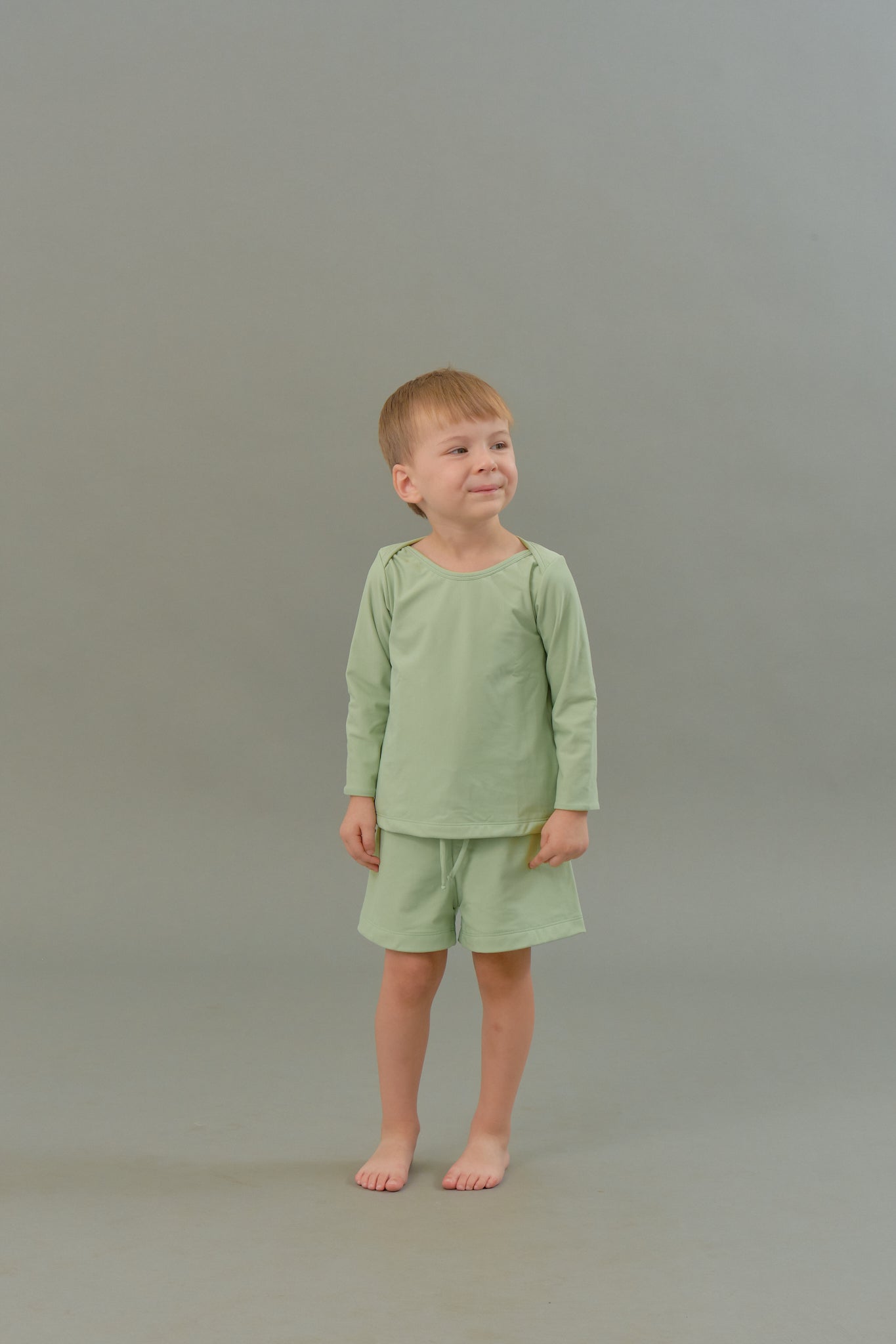 Baby Swim Trunks in Jade