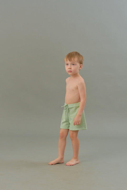 Baby Swim Trunks in Jade