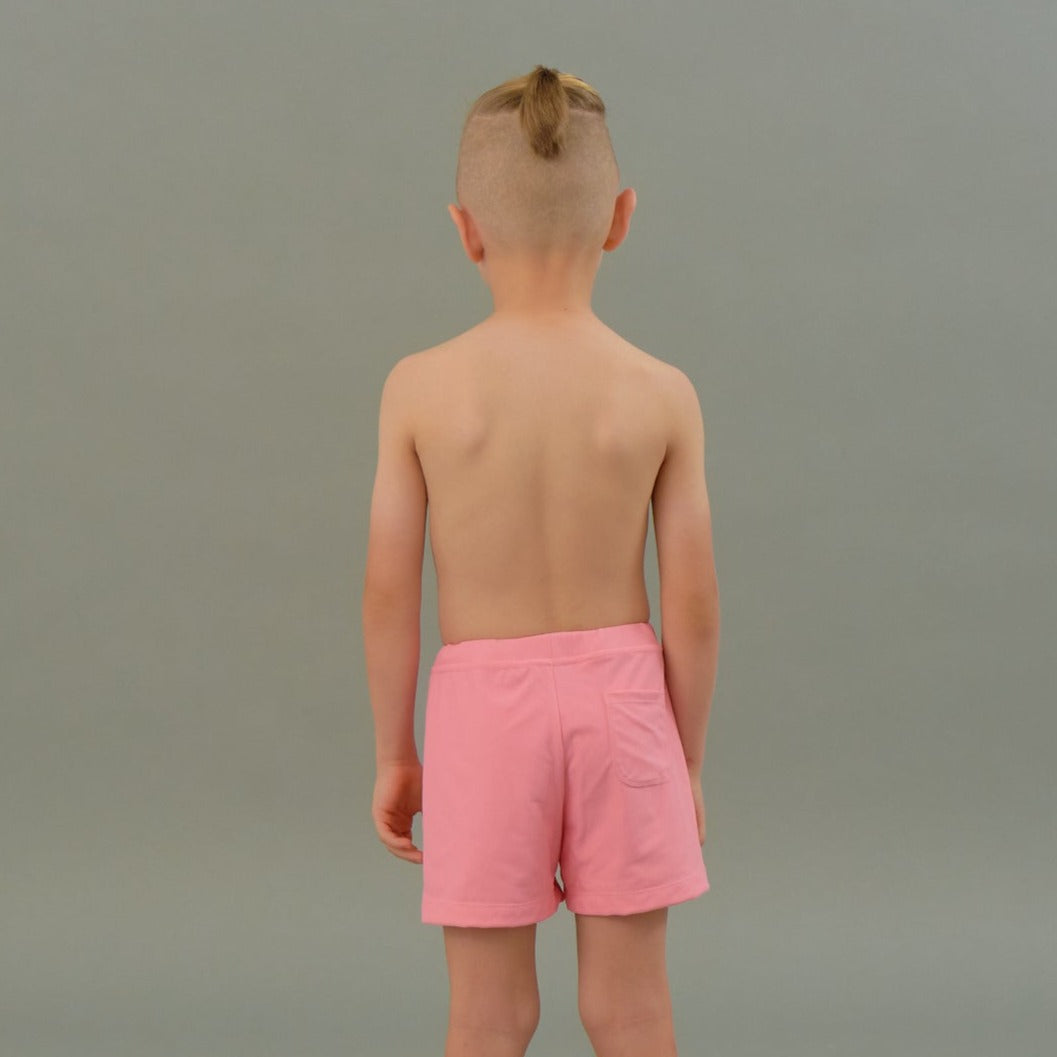 Kids Swim Trunks in Pink Tourmaline
