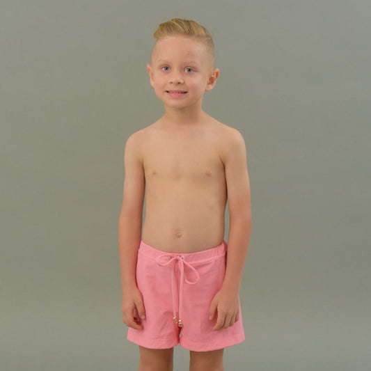 Kids Swim Trunks in Pink Tourmaline