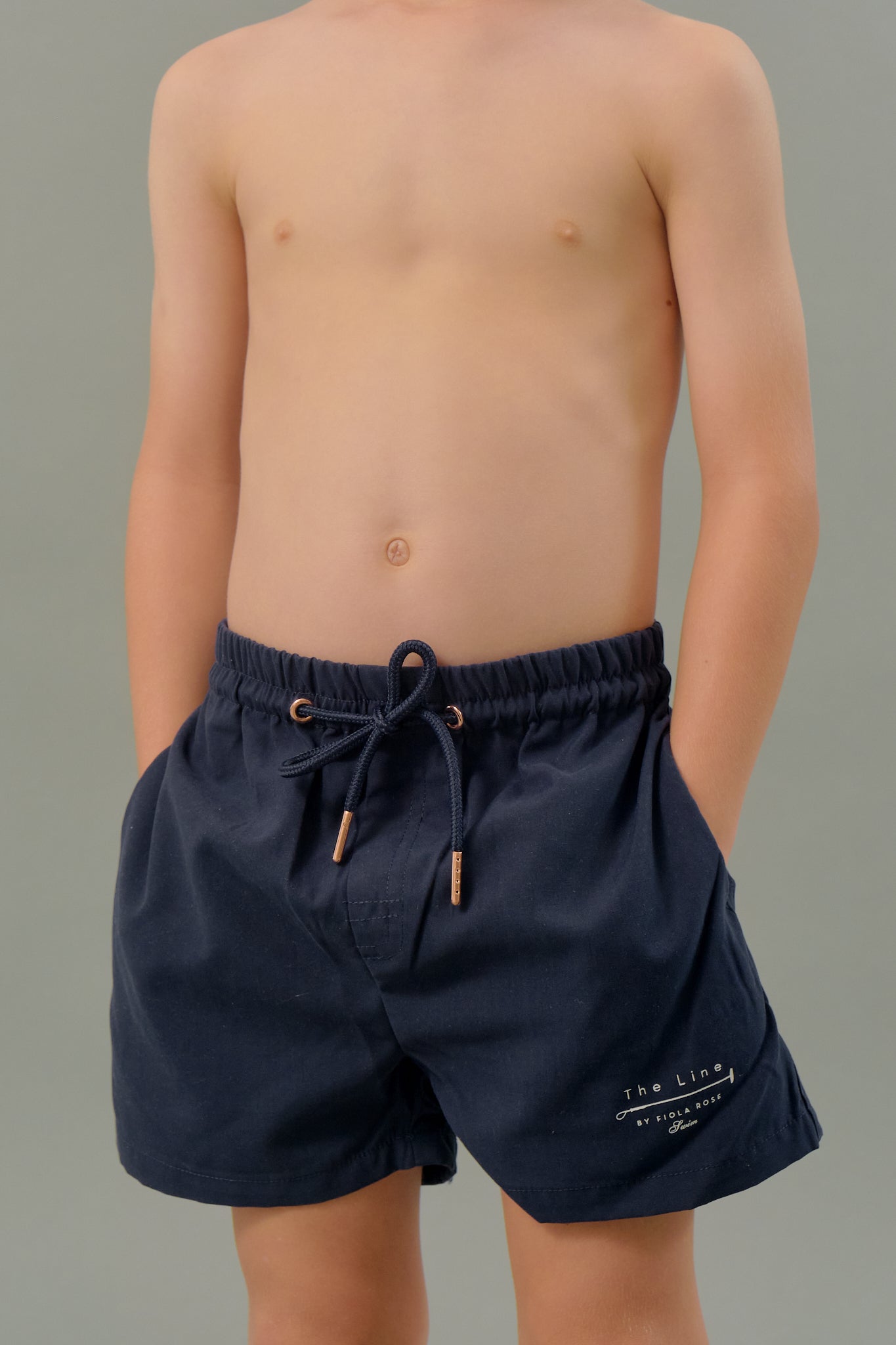 Boy's Swim Trunks in Sapphire