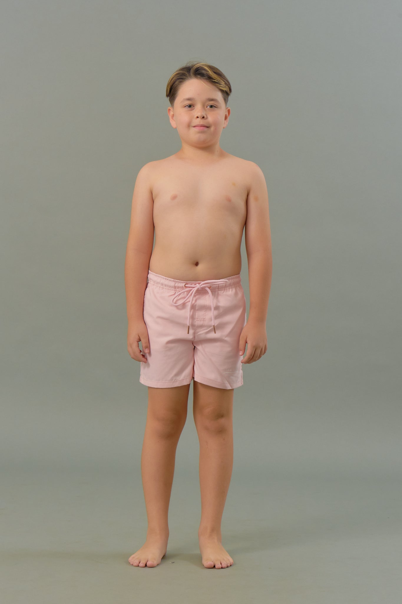 Boy's Swim Trunks in Rose Quartz