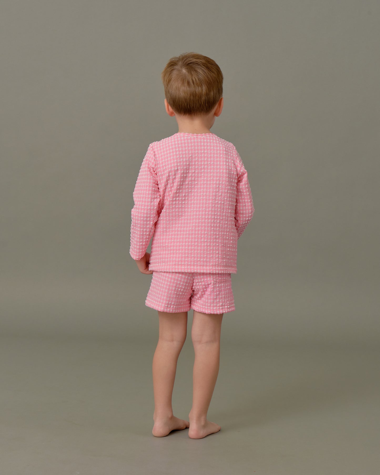 Rashie Top in Pink Tourmaline Gingham