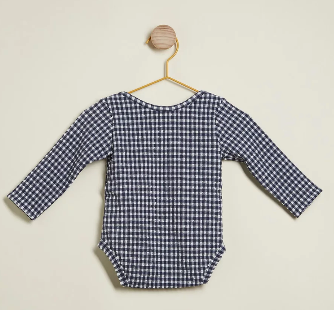 Swim Bodysuit in Sapphire Gingham