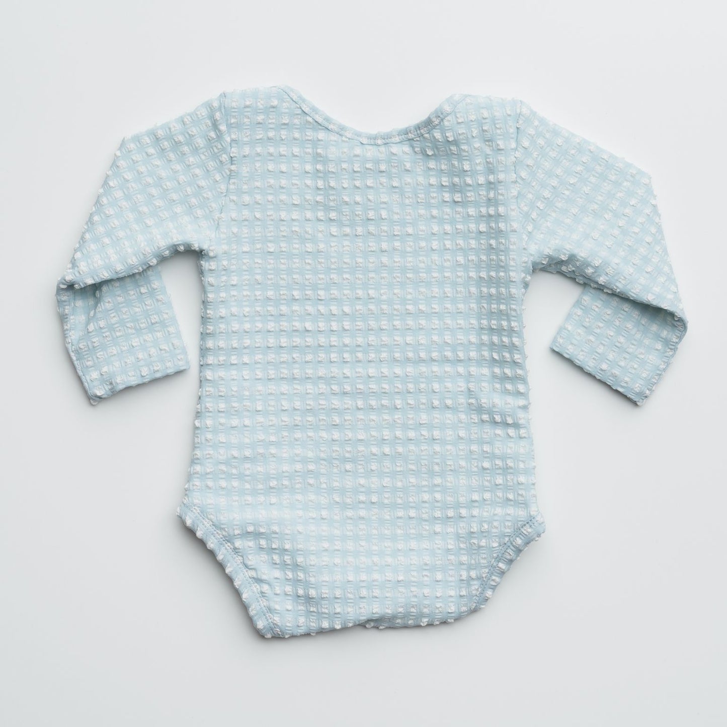 Swim Bodysuit in Aquamarine Gingham
