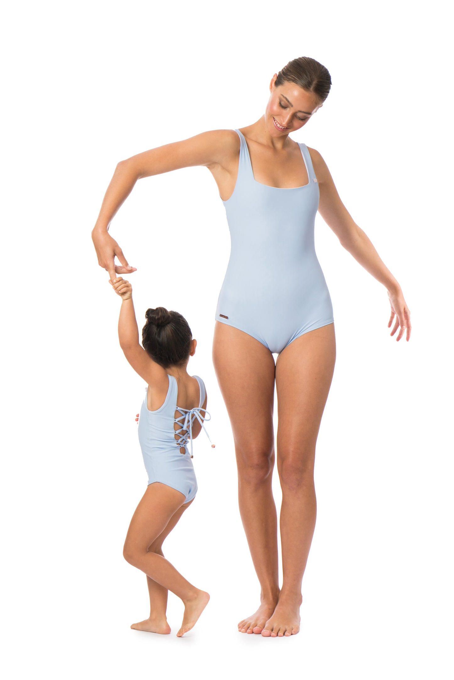 Olivia Girls One Piece in Sky Blue