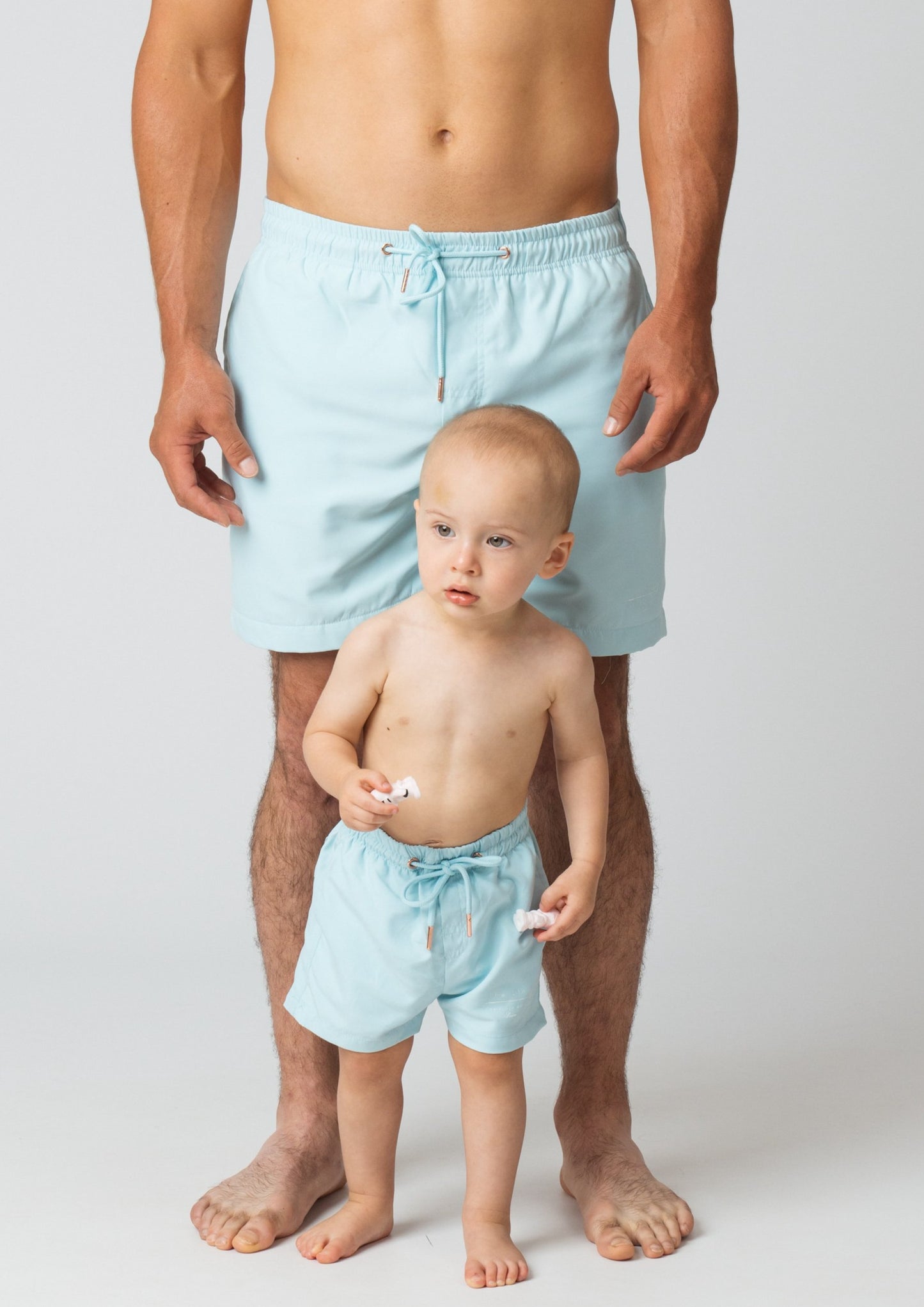 Boy's Swim Trunks in Aquamarine