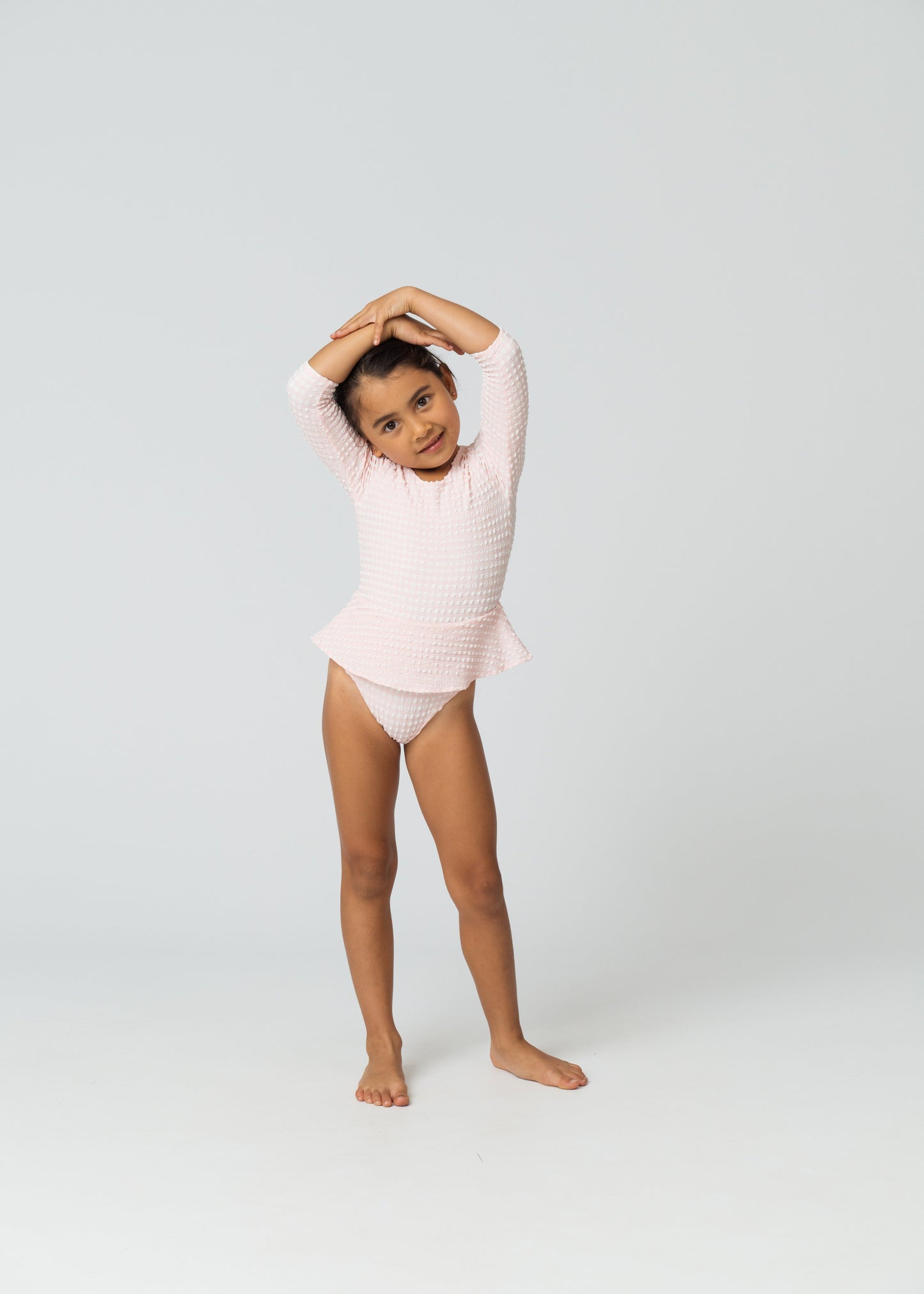 Polly Baby One Piece Rose Quartz Gingham
