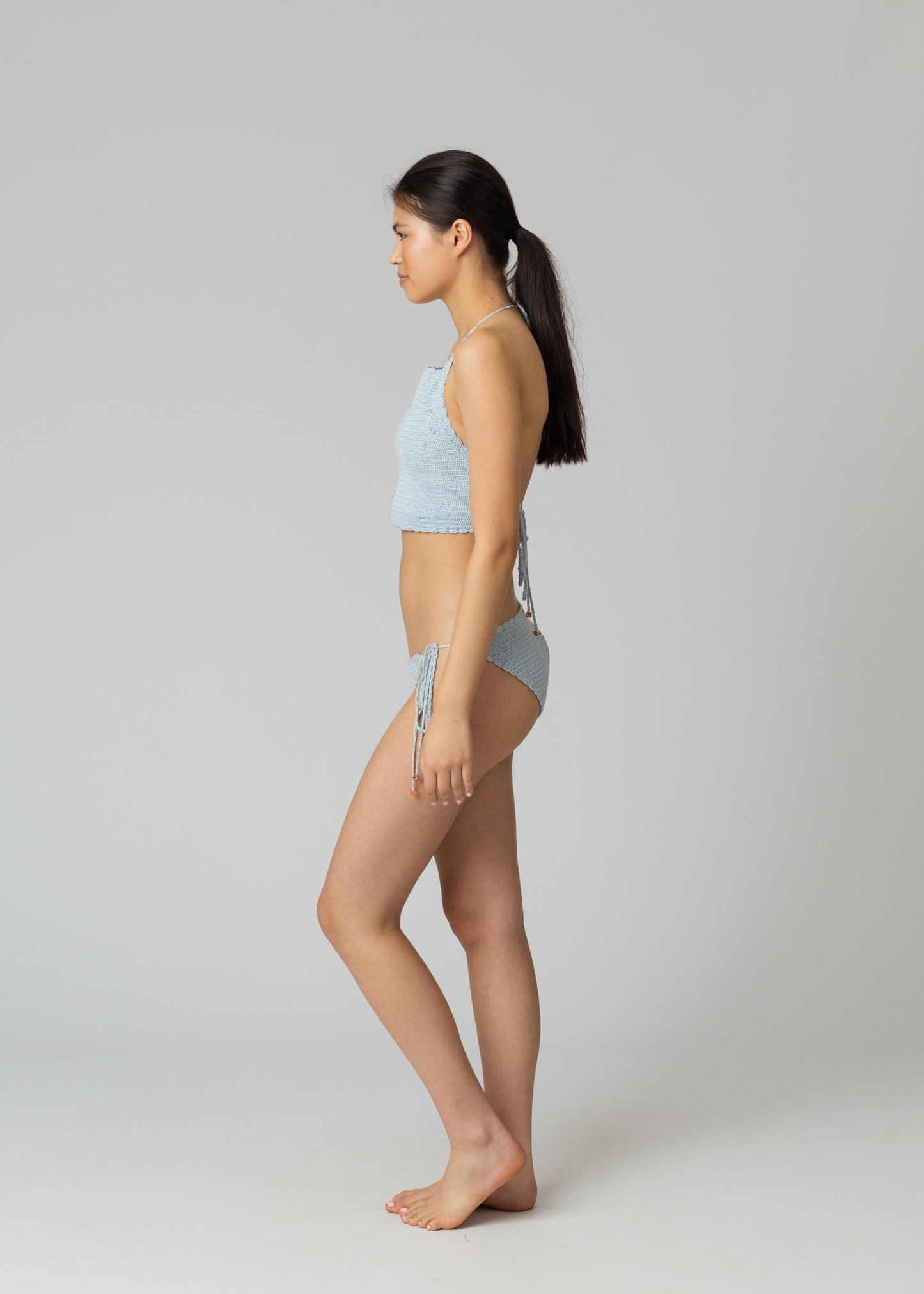 Lara Crochet Bikini in Aquamarine