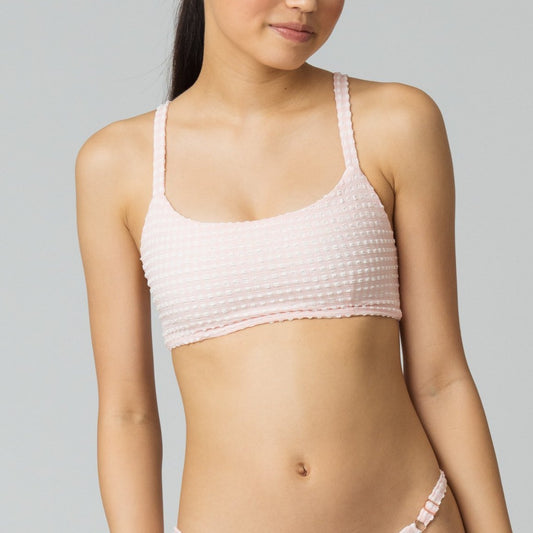Alessandra Top in Rose Quartz Gingham