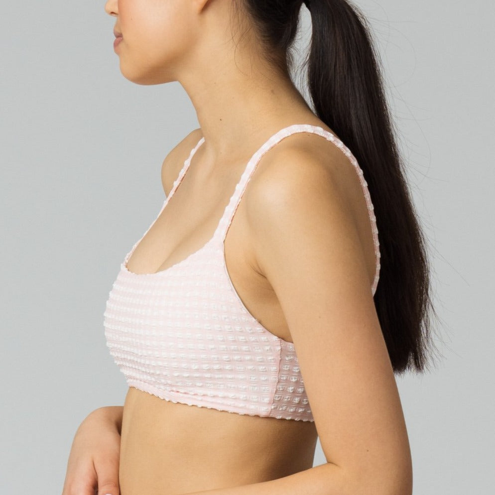 Alessandra Top in Rose Quartz Gingham