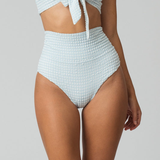 Leilani Bottom in Aquamarine Gingham