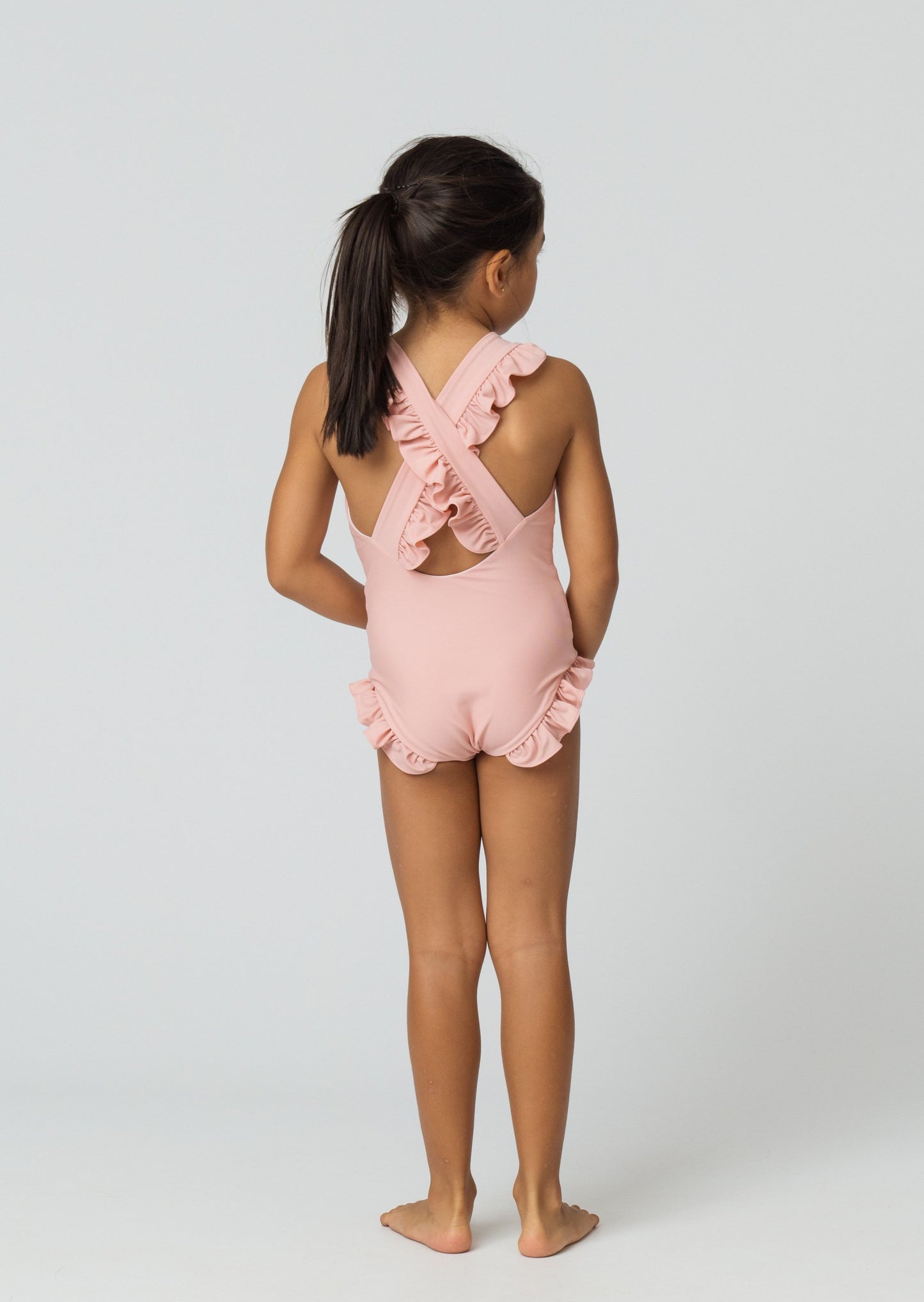 Tabitha Girls One Piece in Blush Rose