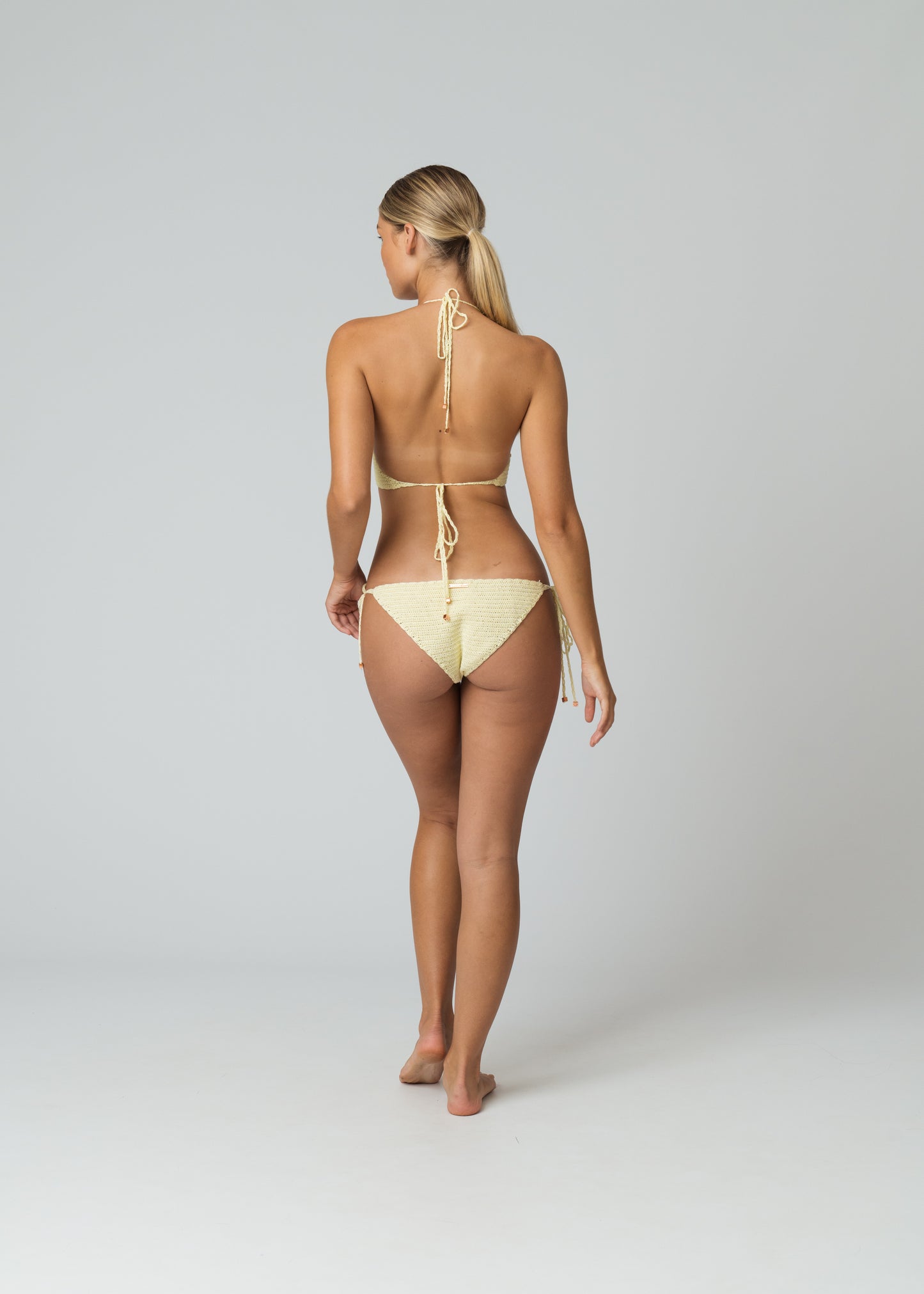 Lara Crochet Bikini in Citrine