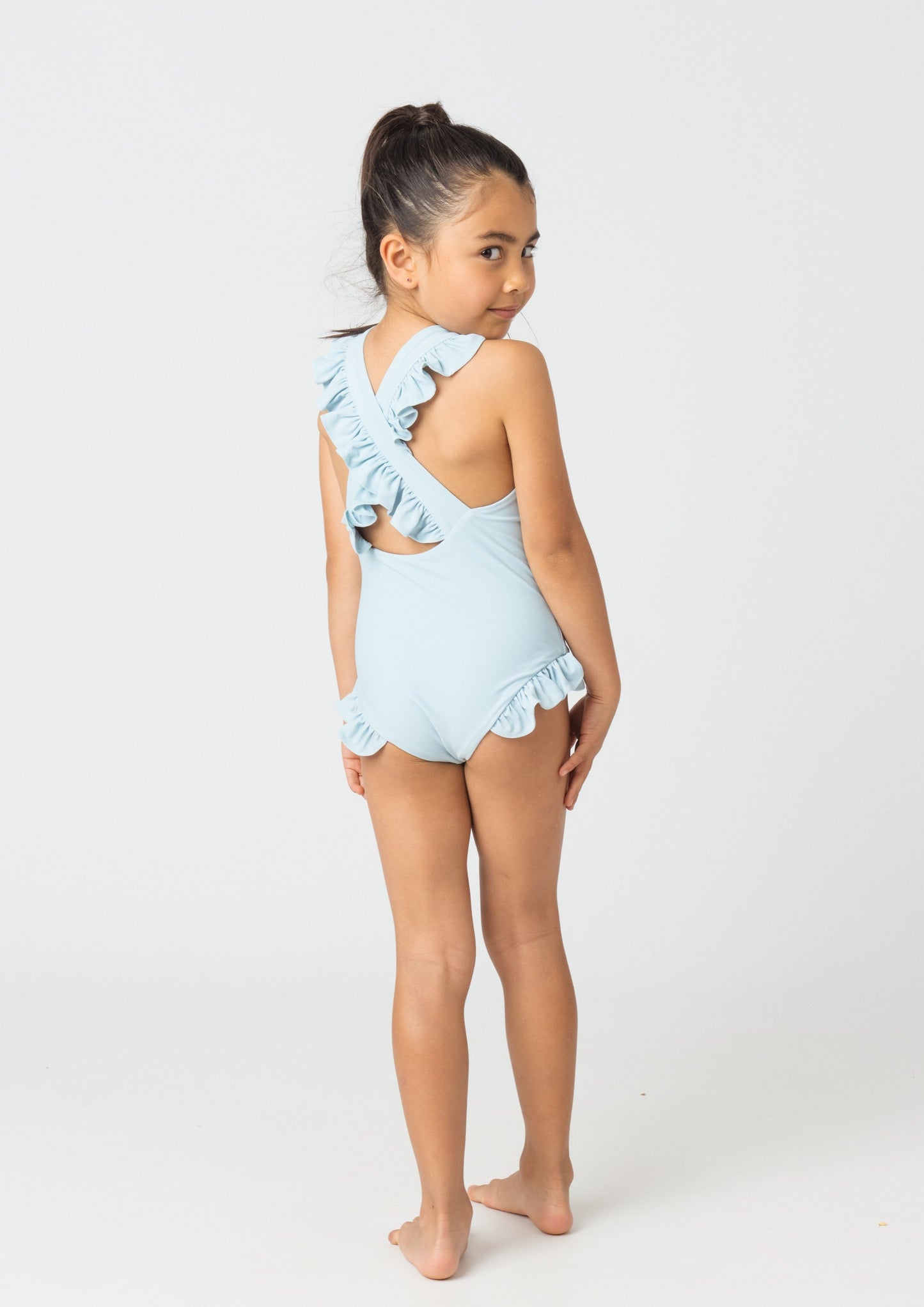 Tabitha Girls One Piece in Aquamarine