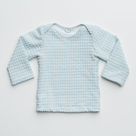 Rashie Top in Aquamarine Gingham