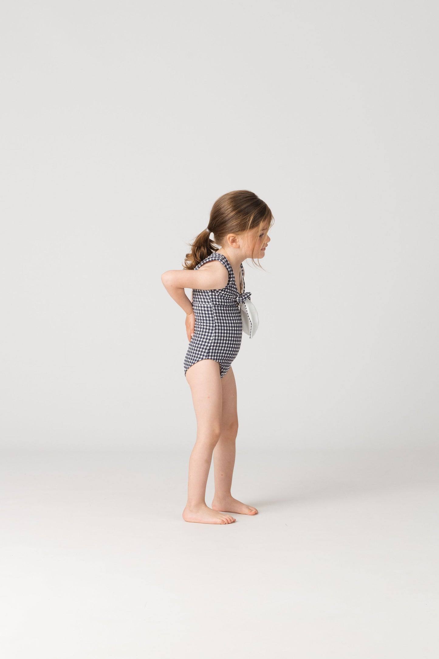 Fleur Girls in Sapphire Gingham