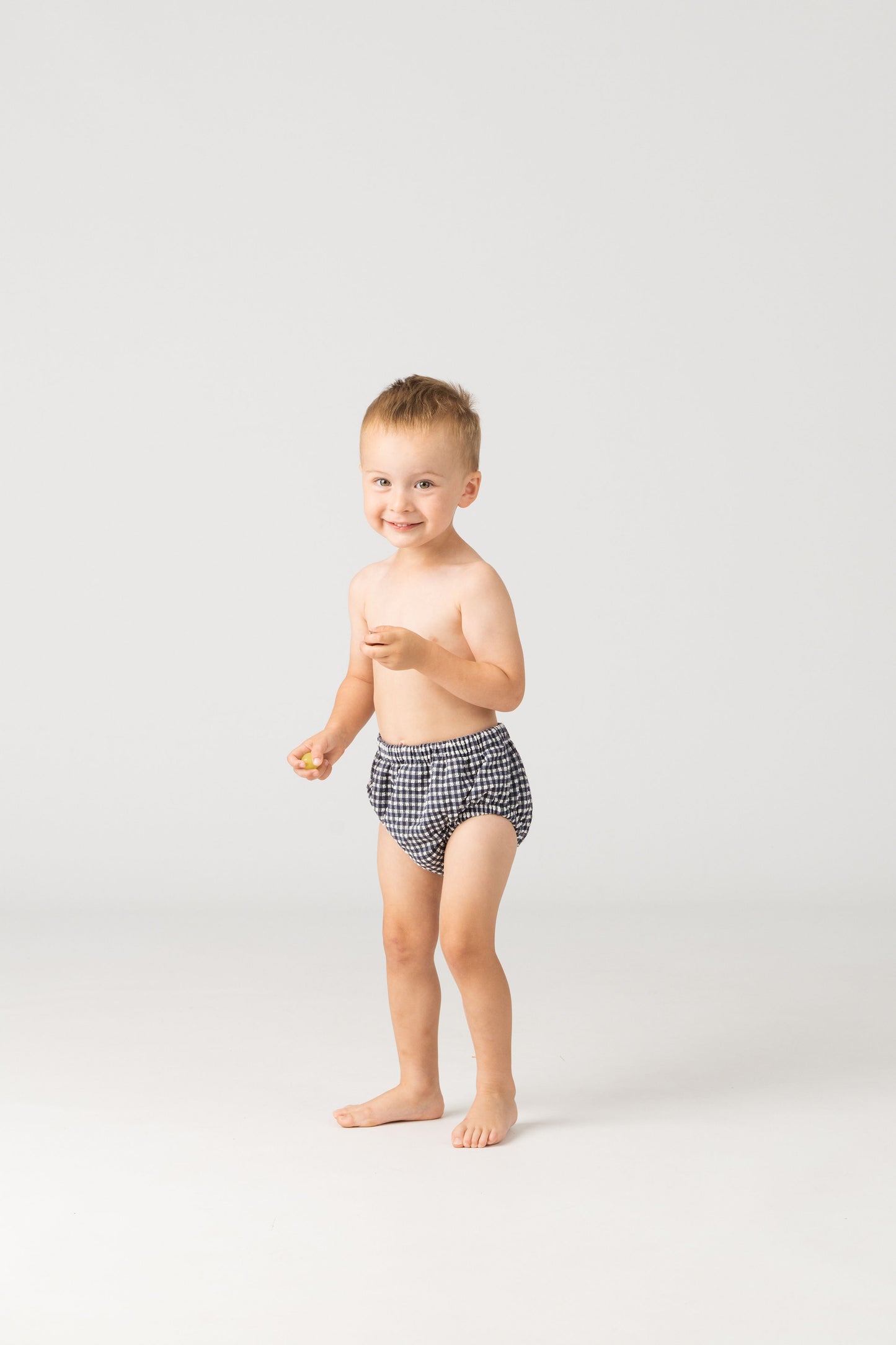 Baby Swim Nappy in Sapphire Gingham