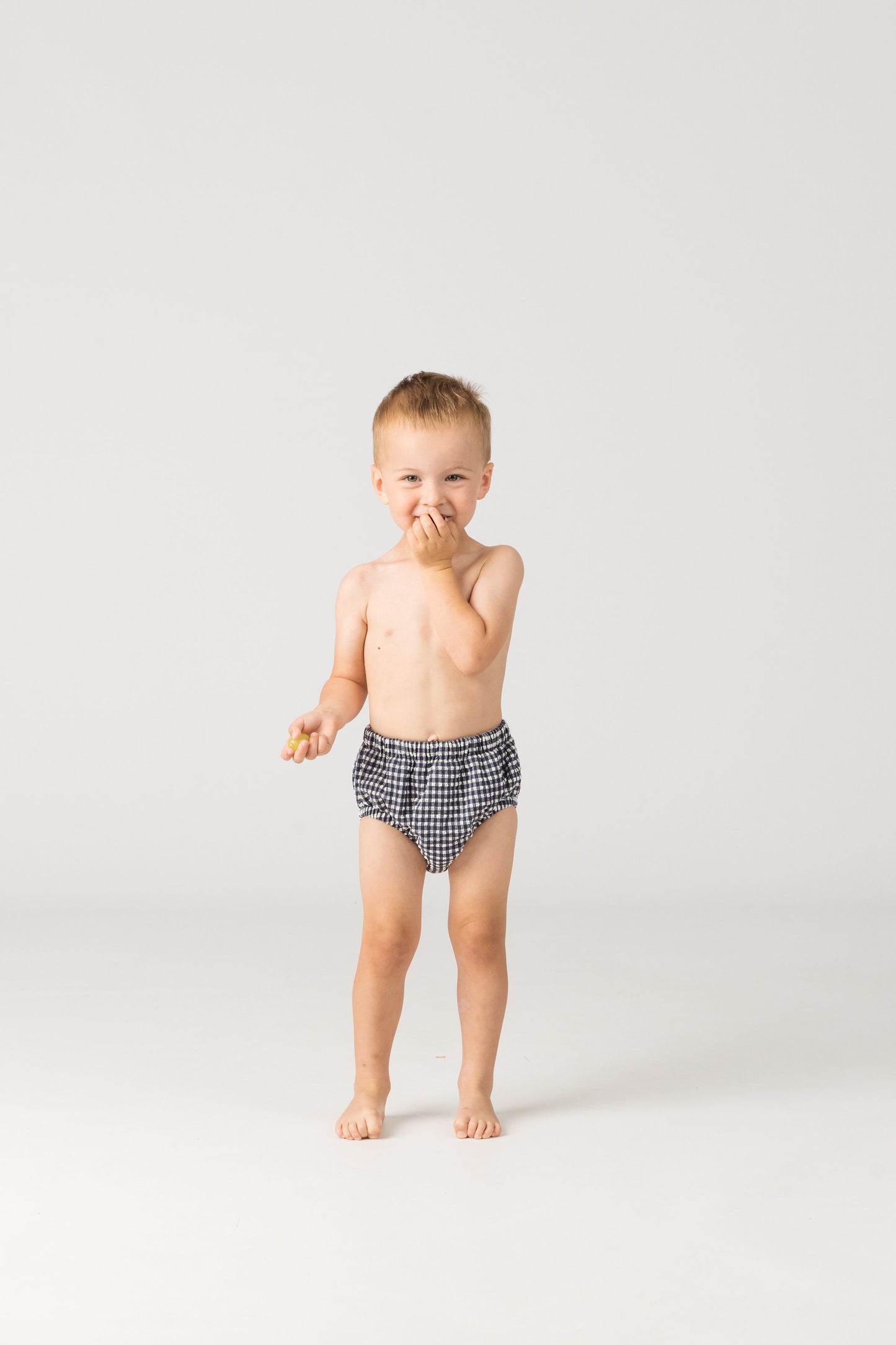 Baby Swim Nappy in Sapphire Gingham