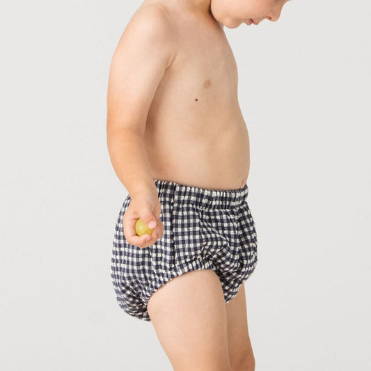 Baby Swim Nappy in Sapphire Gingham