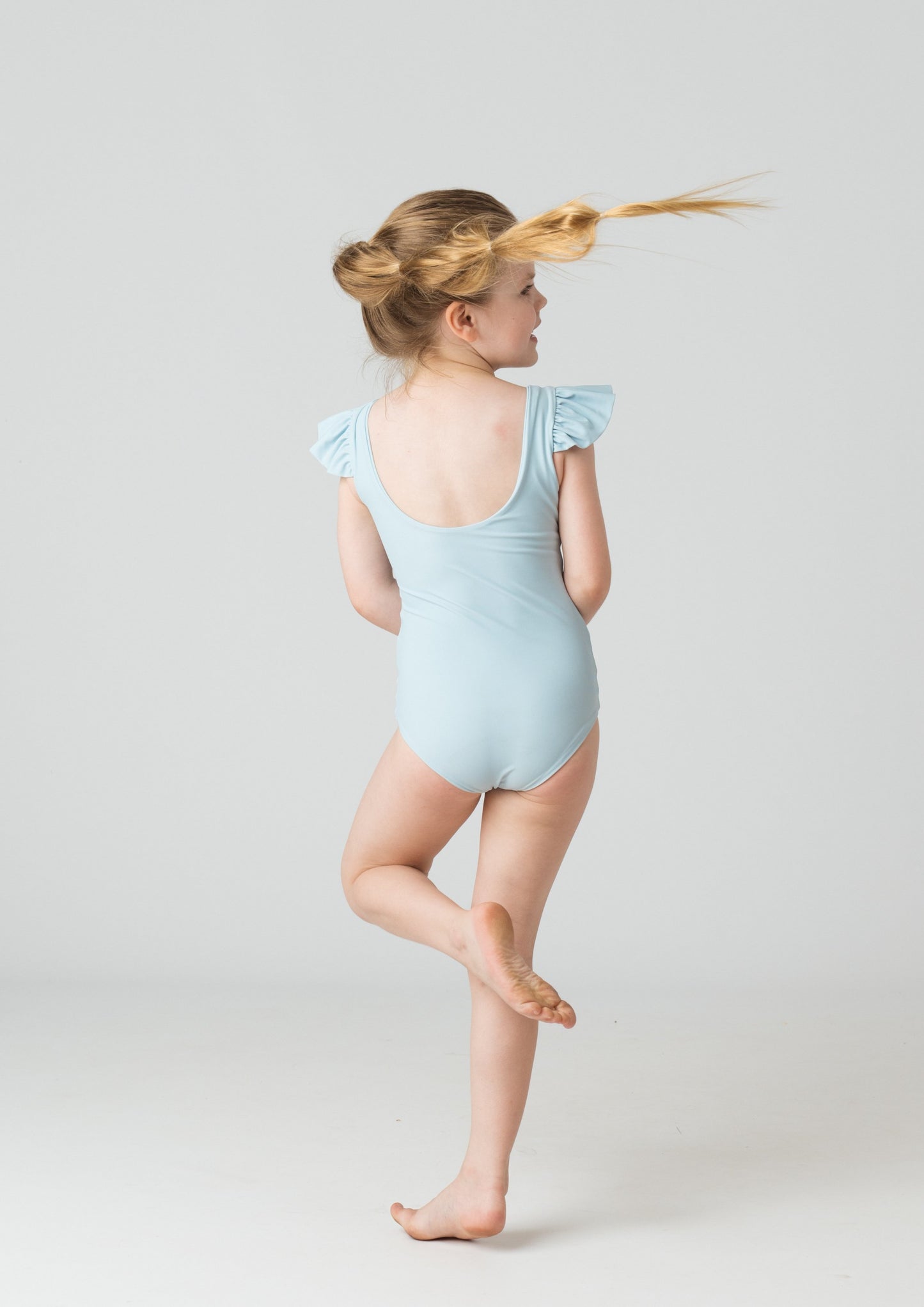 Leonor Girls One Piece in Aquamarine