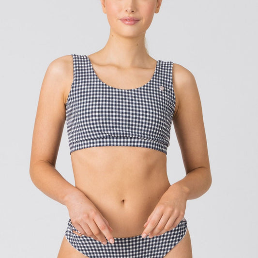 Madeline Top in Sapphire Gingham