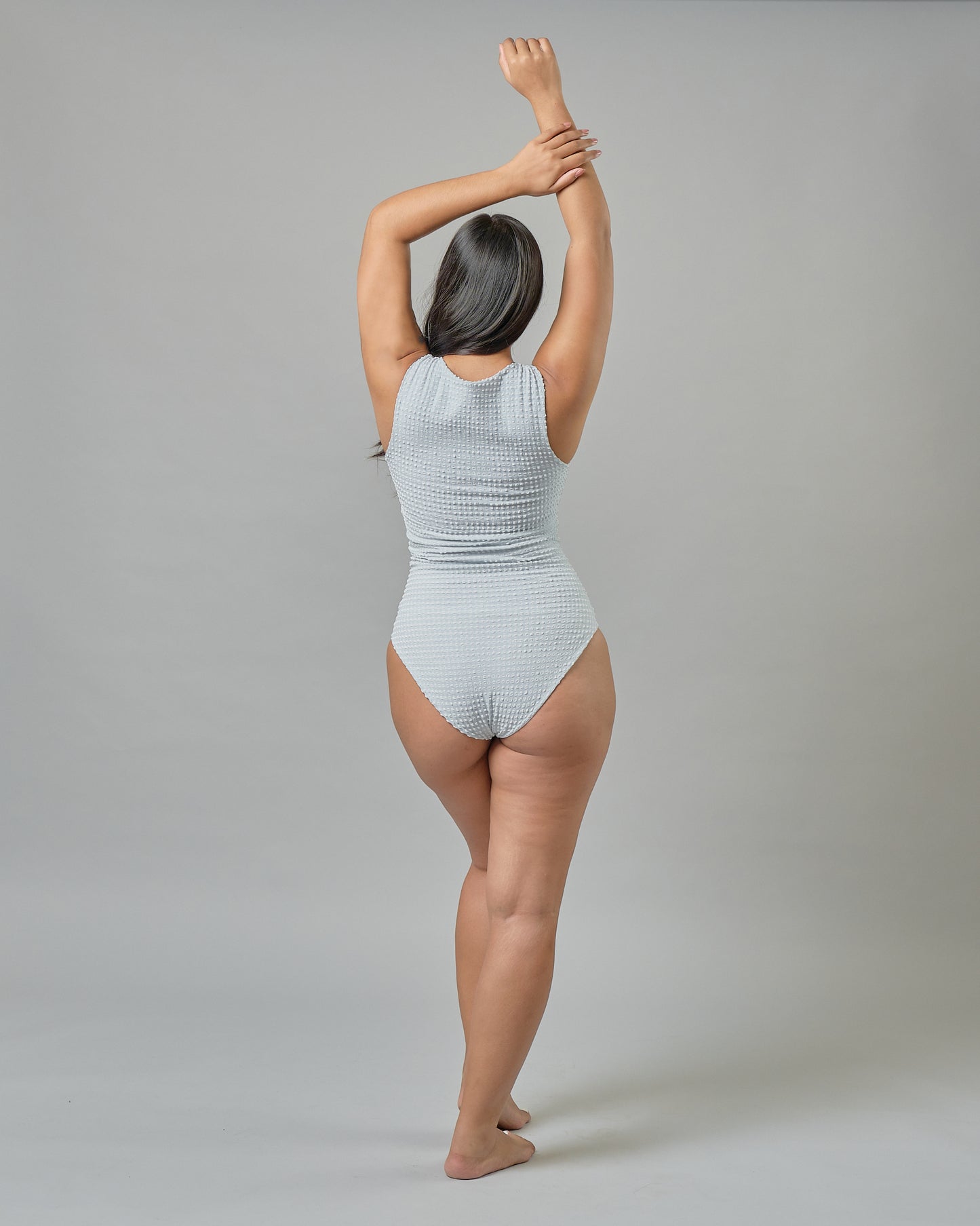 Fleur One Piece in Aquamarine Gingham