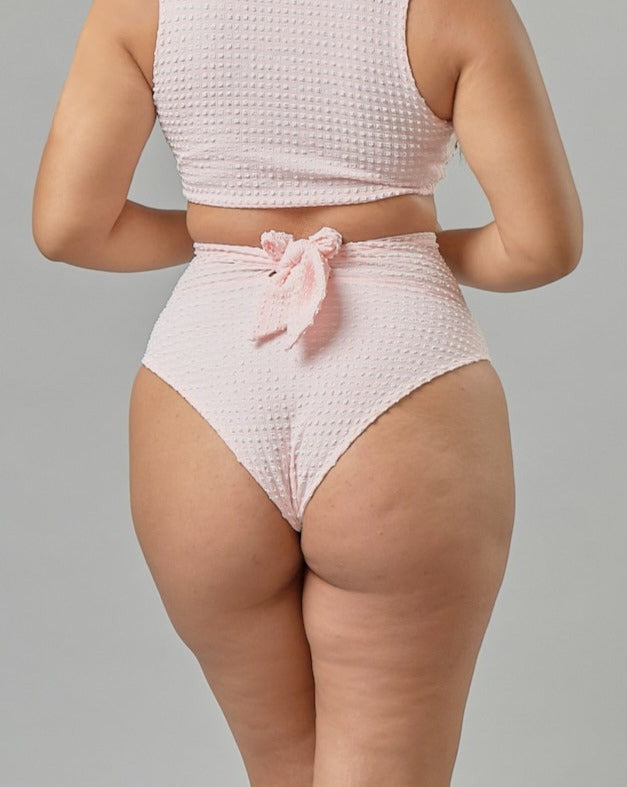 Leilani Bottom in Rose Quartz Gingham