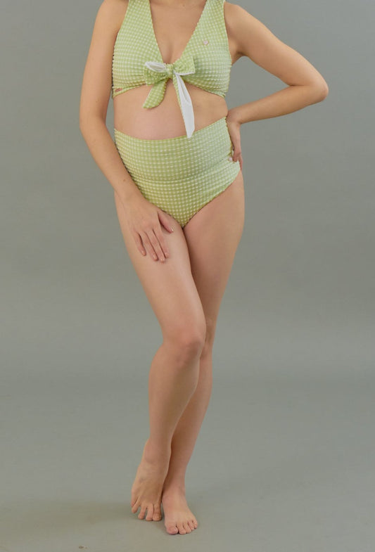 Leilani Bottom in Jade Gingham