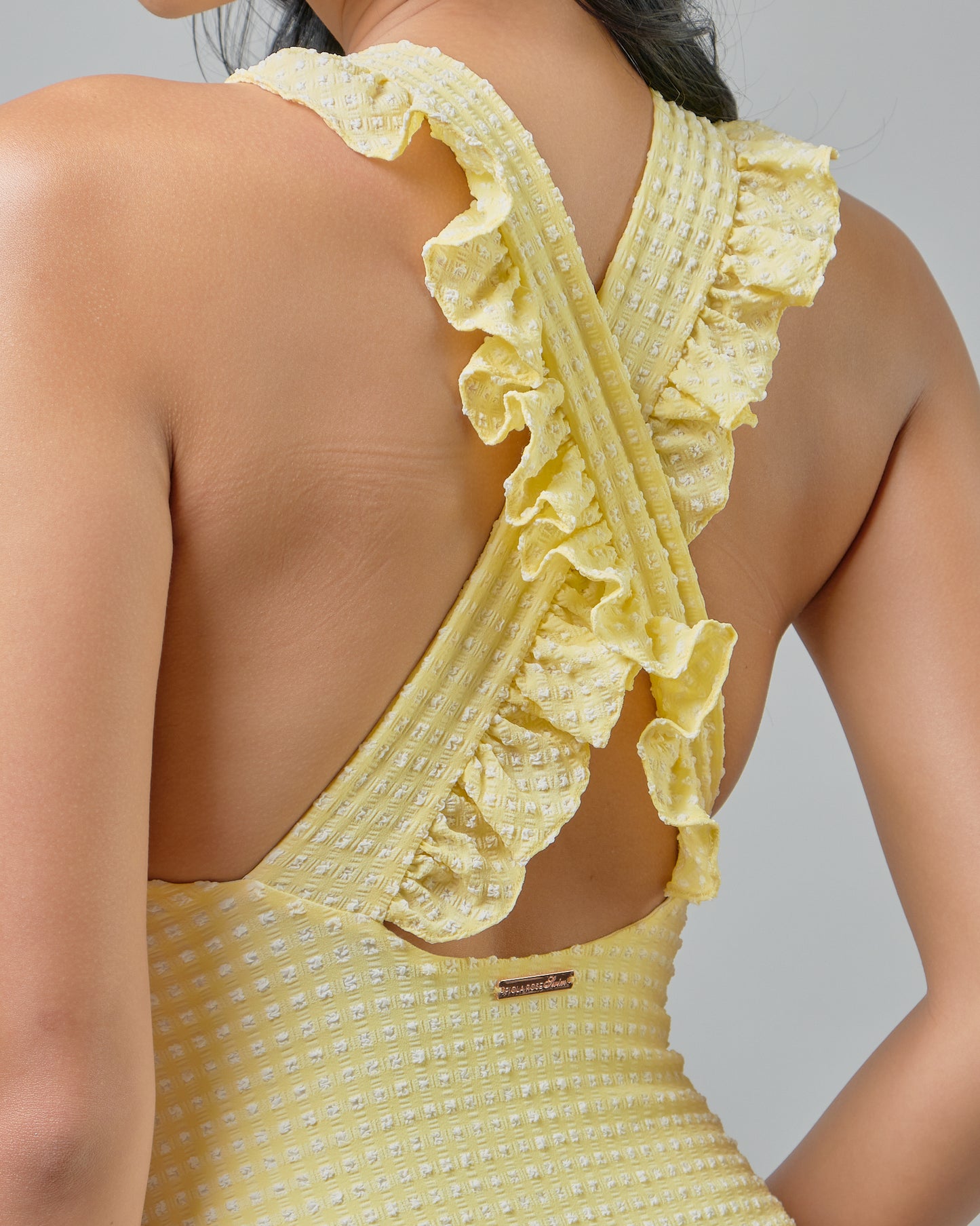 Tabitha One Piece in Citrine Gingham