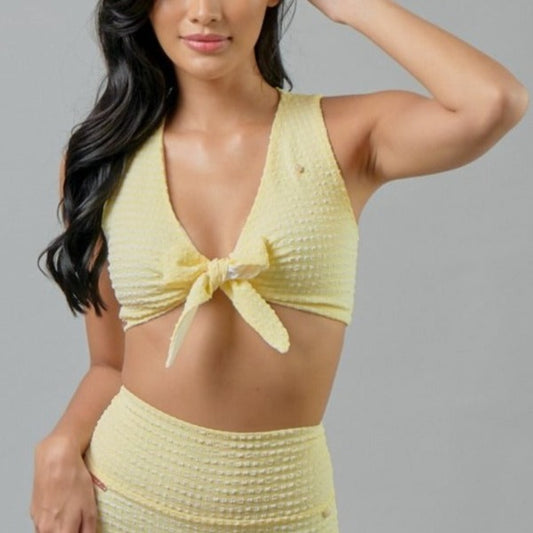 Rosie Top in Citrine Gingham