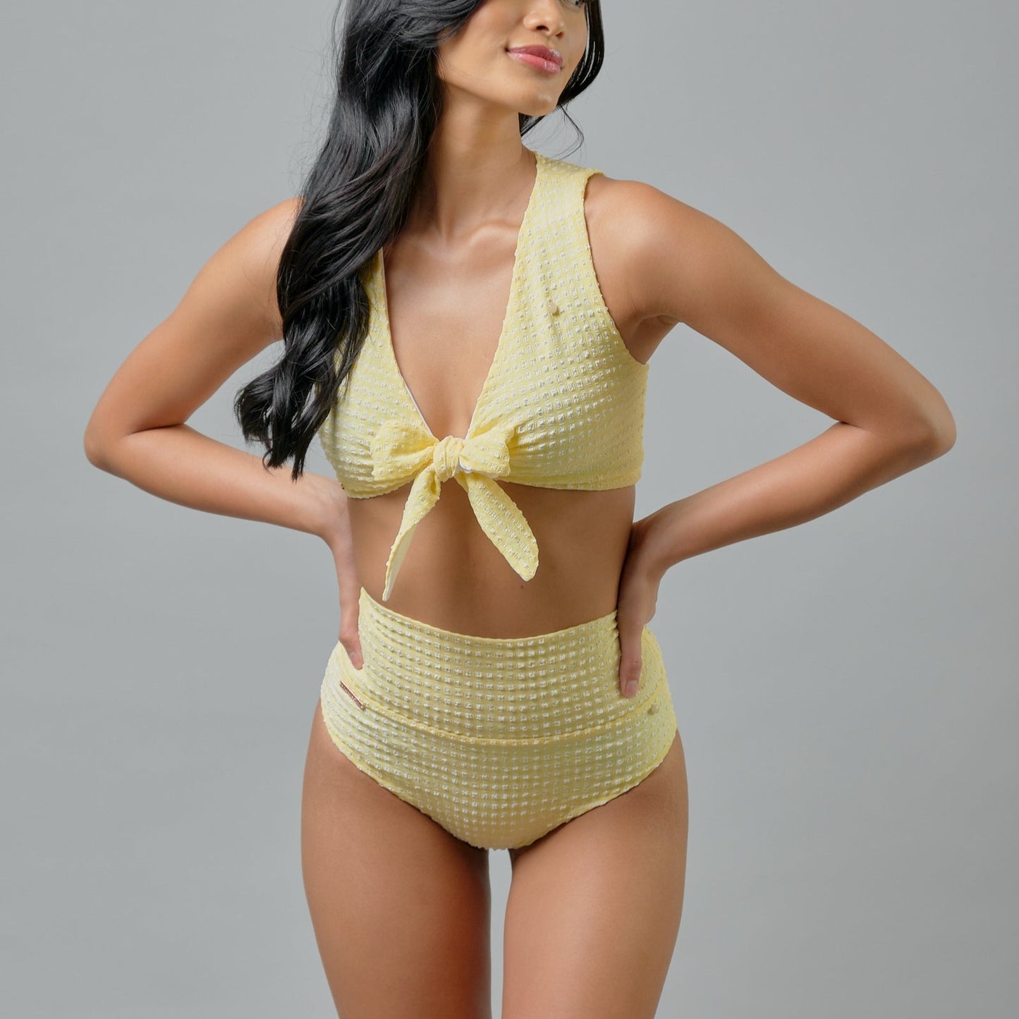 Rosie Top in Citrine Gingham