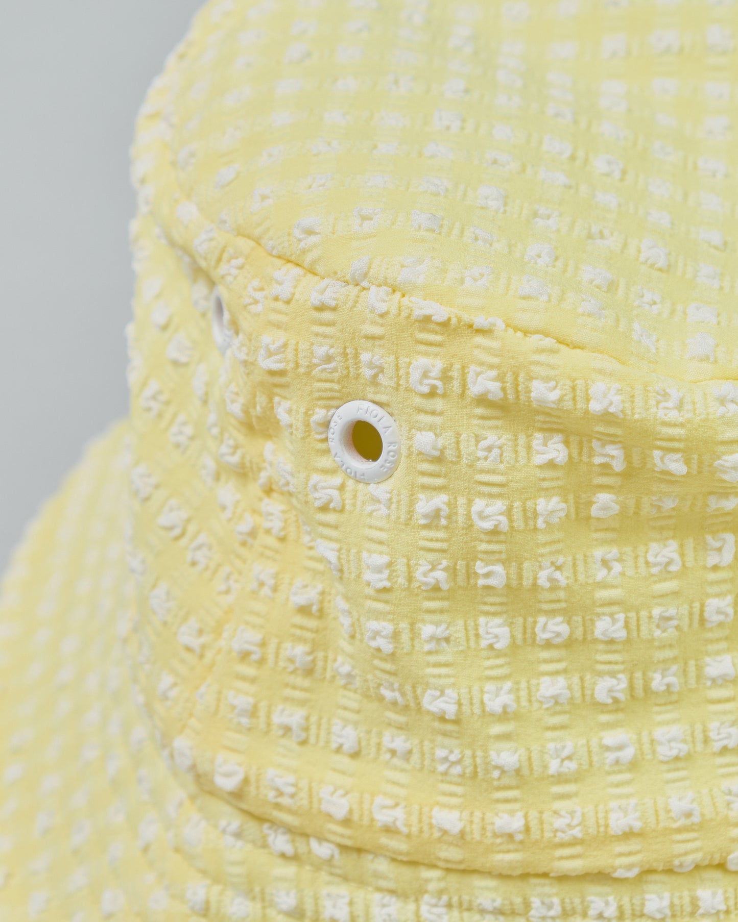 Adult Bucket Hat in Citrine Gingham
