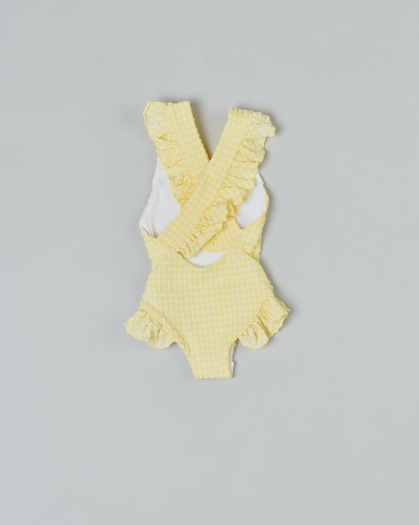 Tabitha Girls One Piece in Citrine Gingham