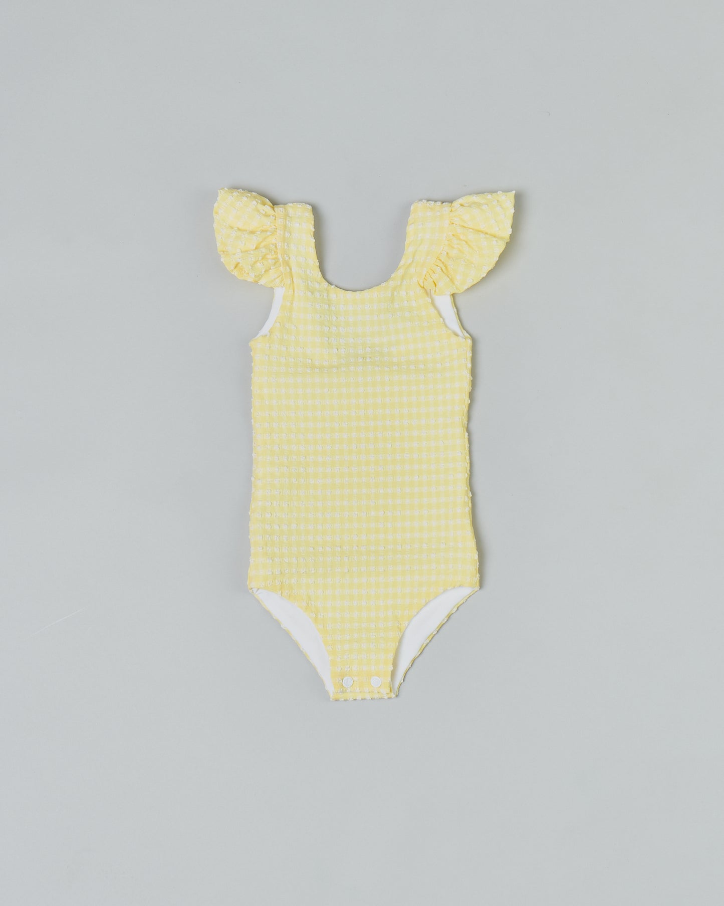 Leonor Girls One Piece in Citrine Gingham