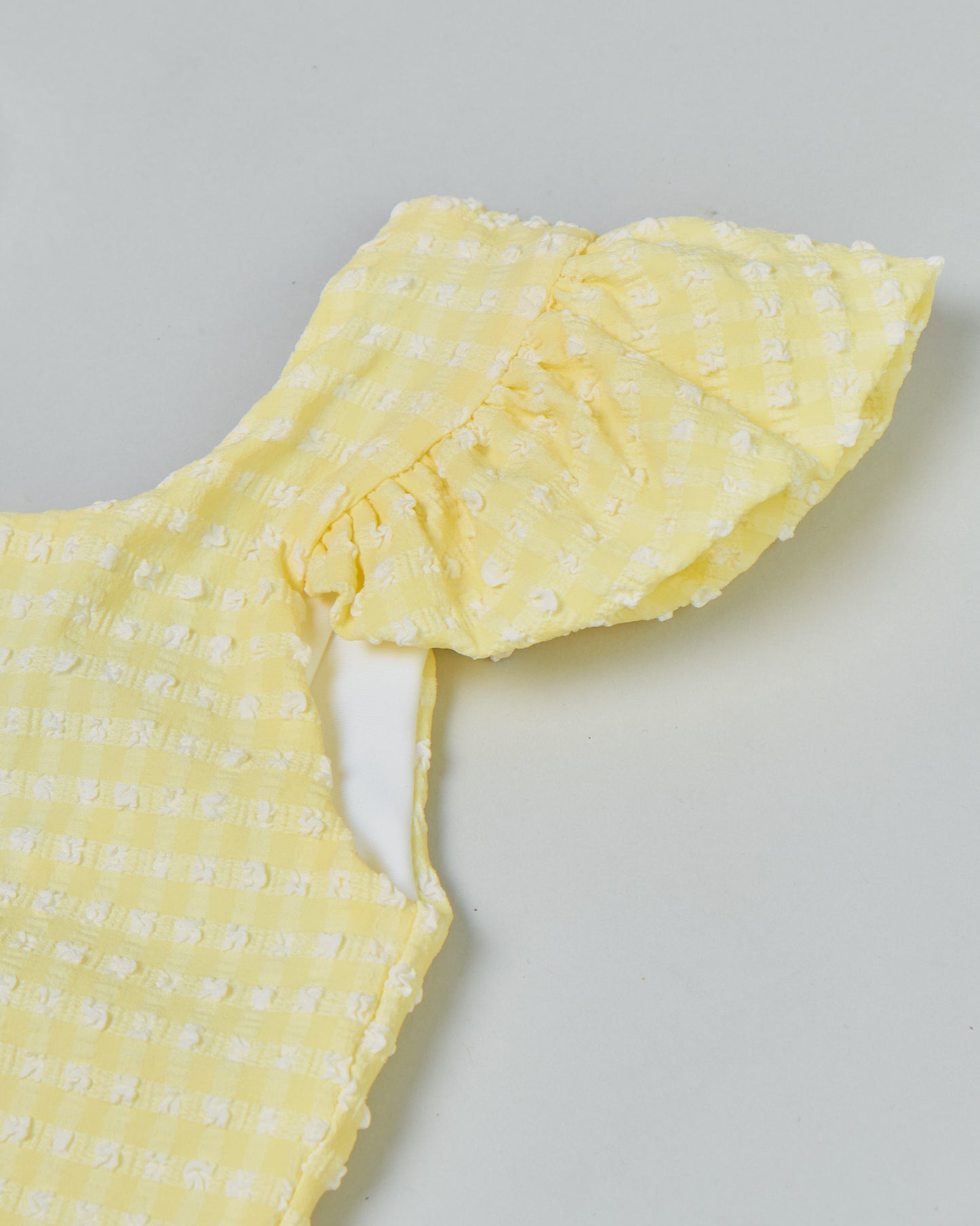 Leonor Girls One Piece in Citrine Gingham