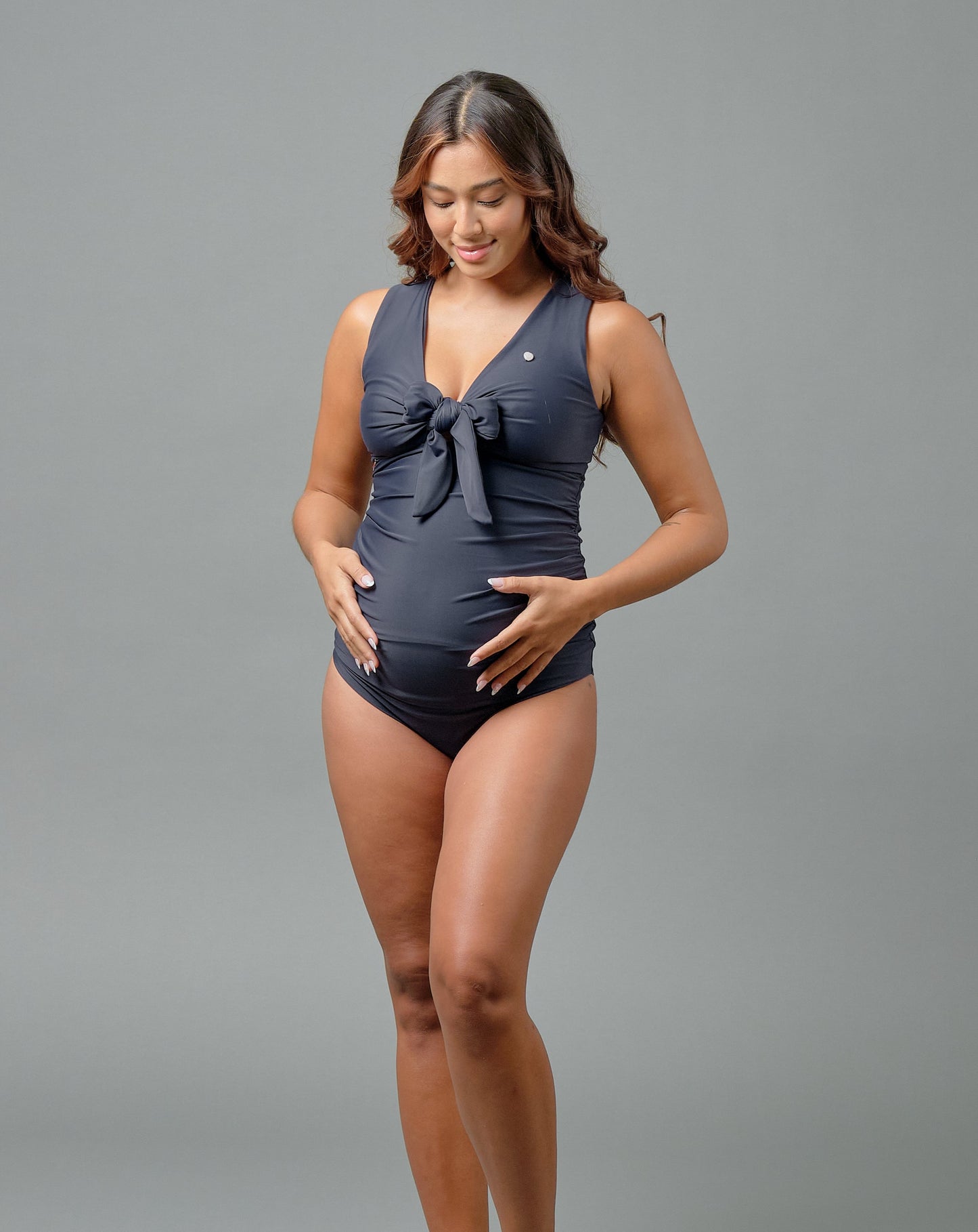 Fleur Maternity One Piece in Sapphire