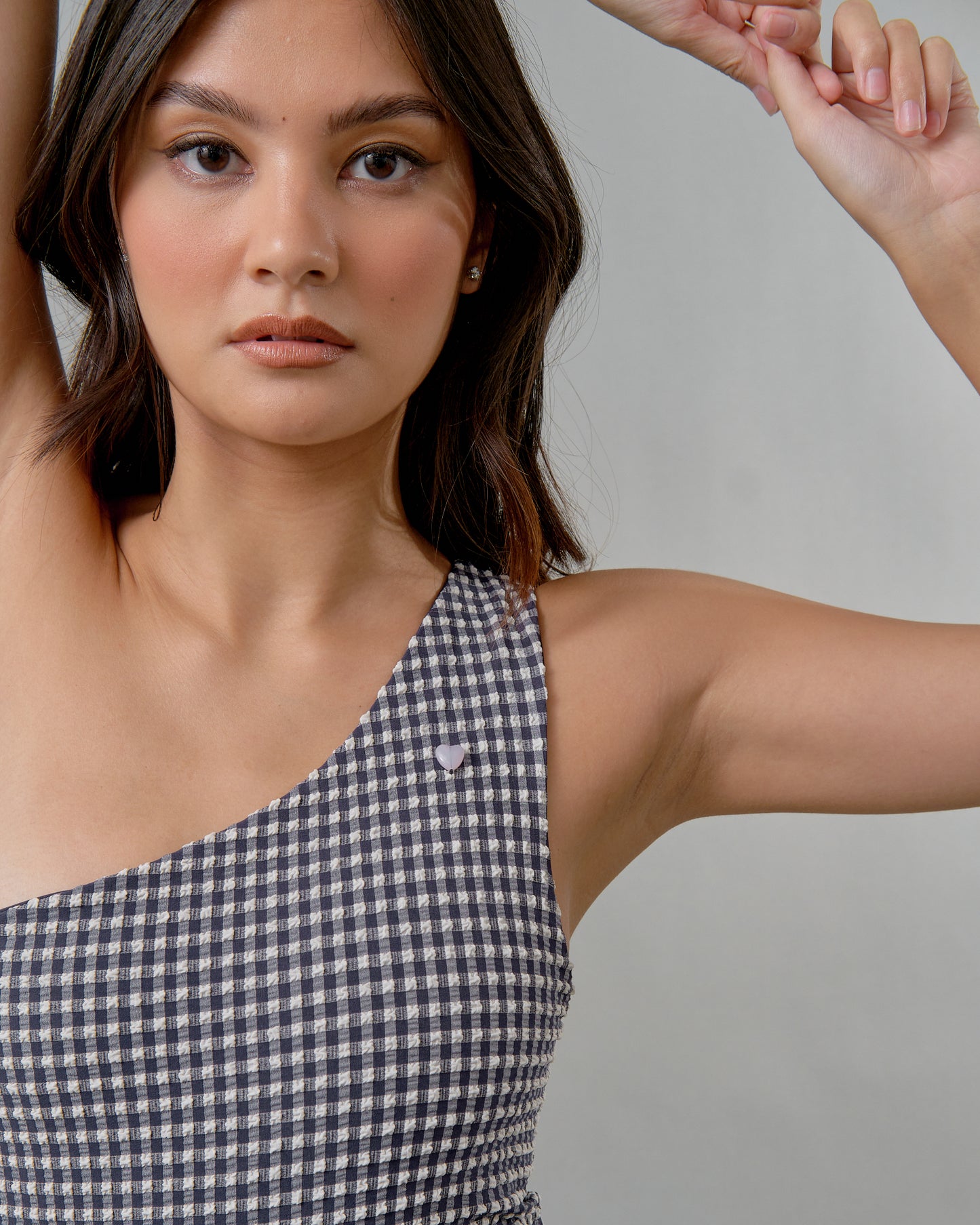 Diana One Piece in Sapphire Gingham