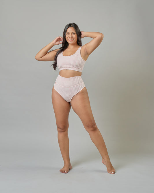 Madeline Top in Rose Quartz Gingham