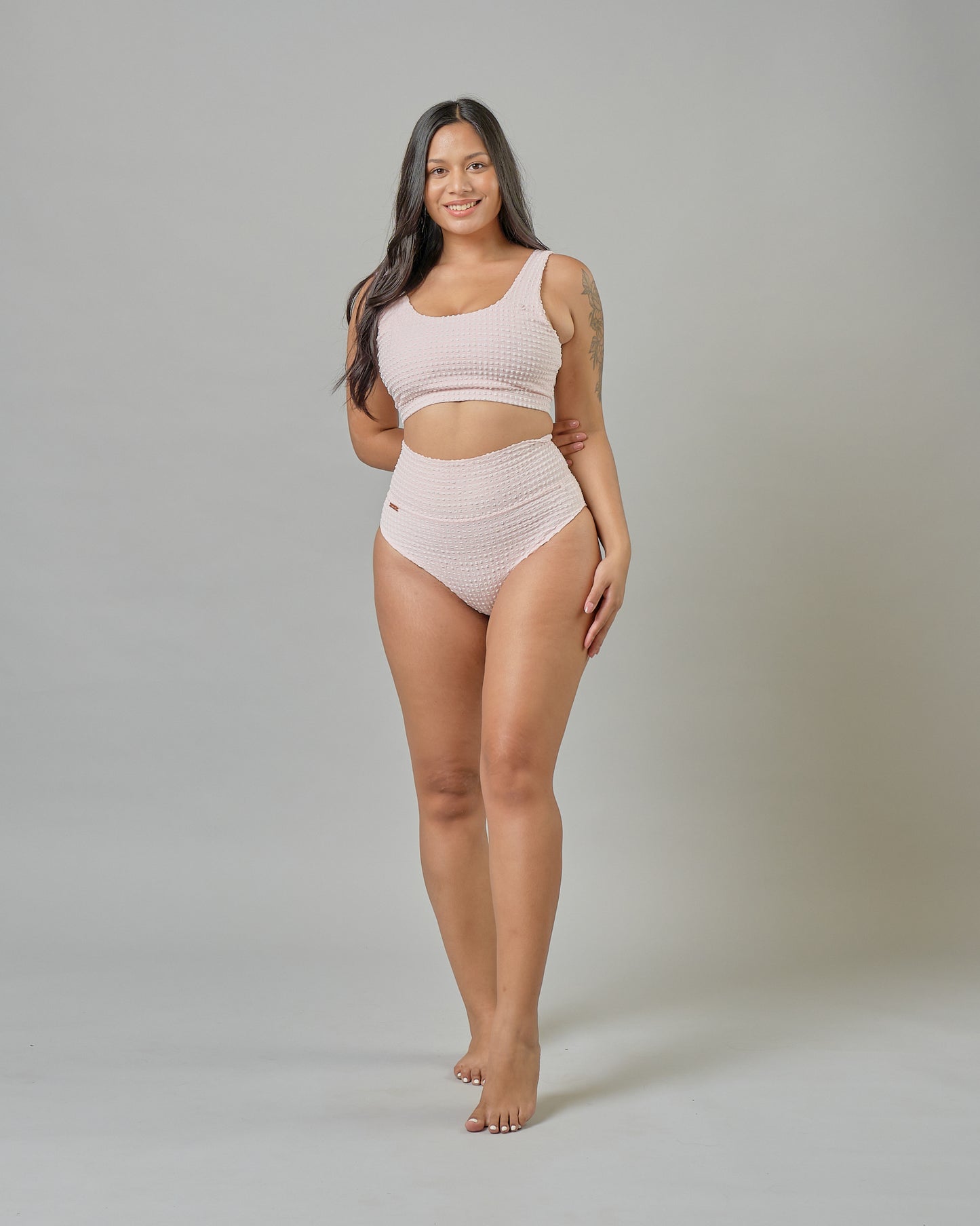 Madeline Top in Rose Quartz Gingham