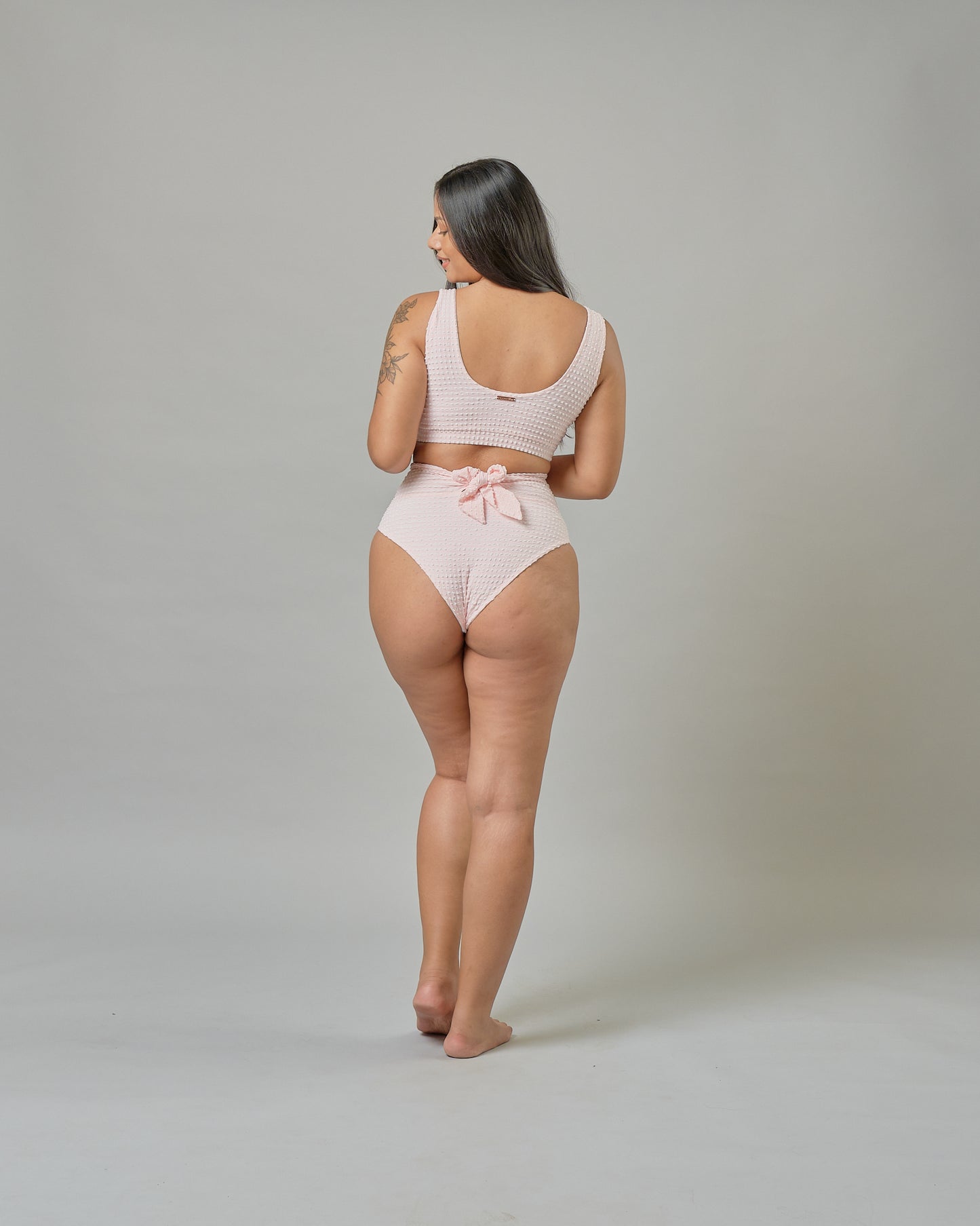 Madeline Top in Rose Quartz Gingham