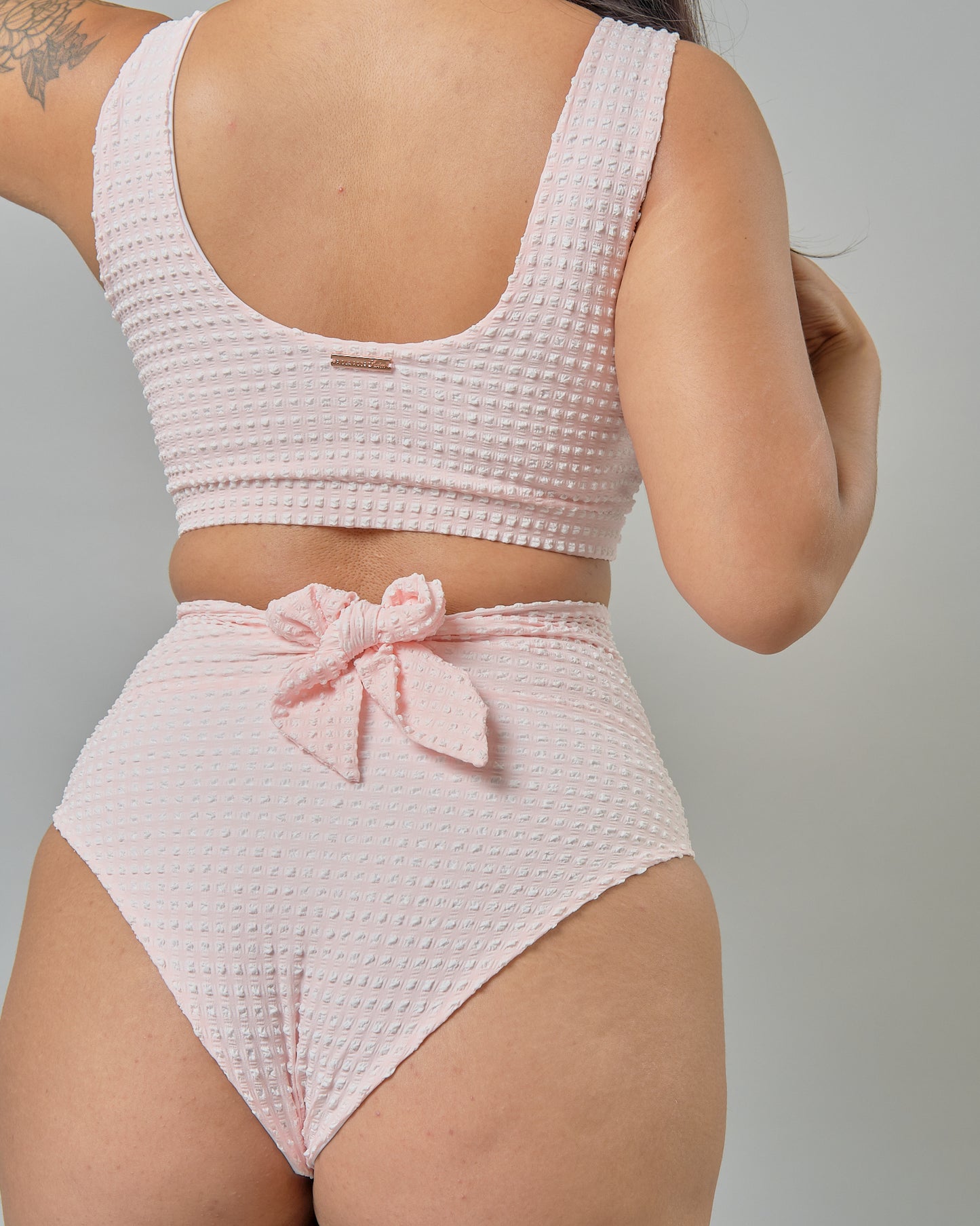 Madeline Top in Rose Quartz Gingham