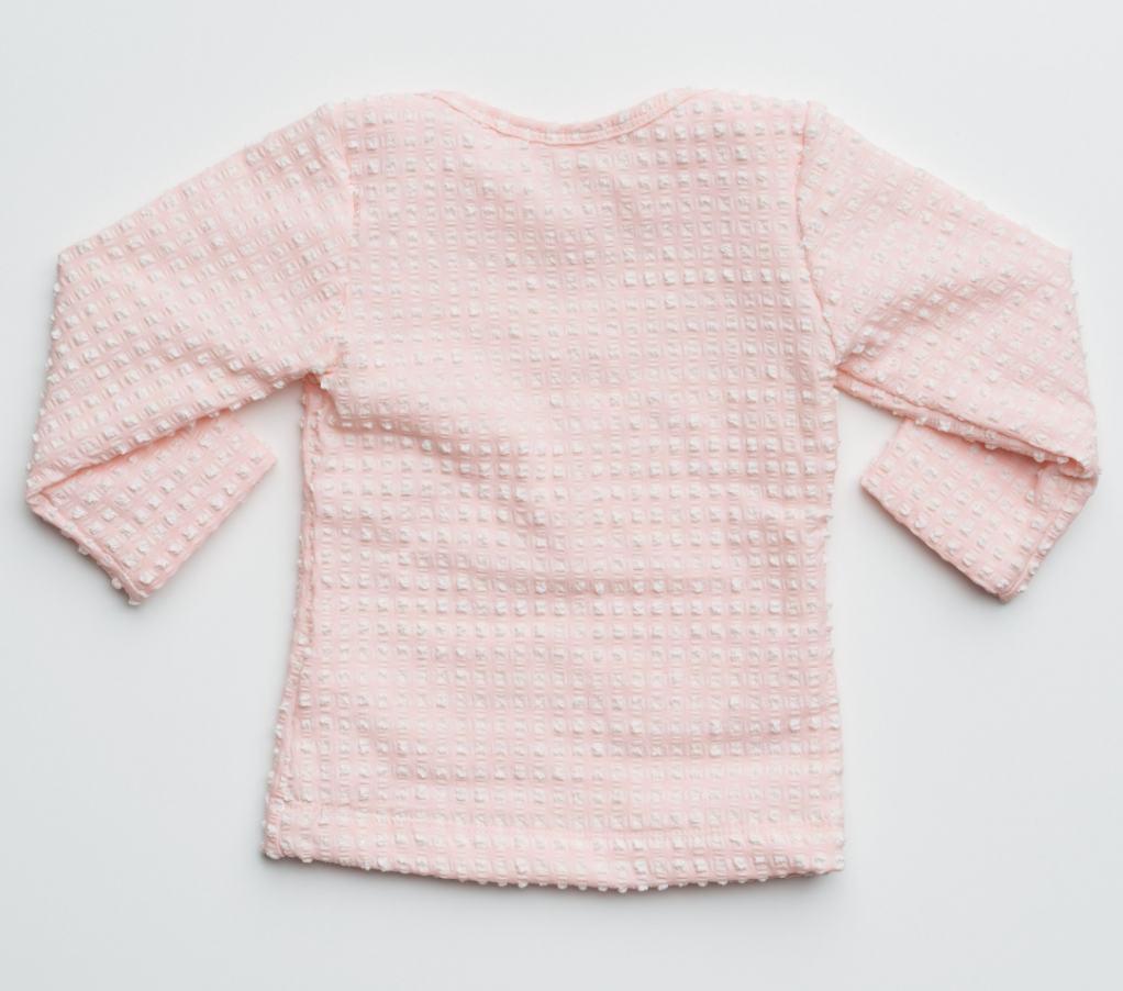 Rashie Top in Rose Quartz Gingham